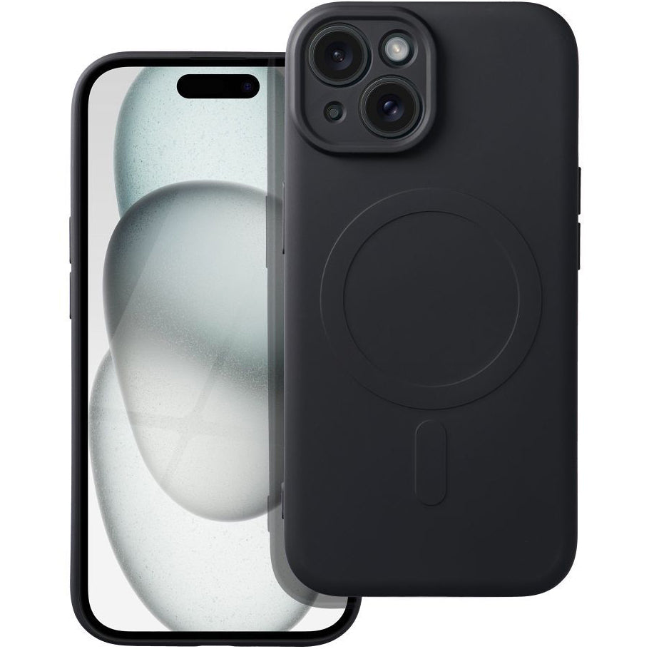 MagSafe Case for Apple iPhone 15 Plus, OEM, Silicone Mag, Black