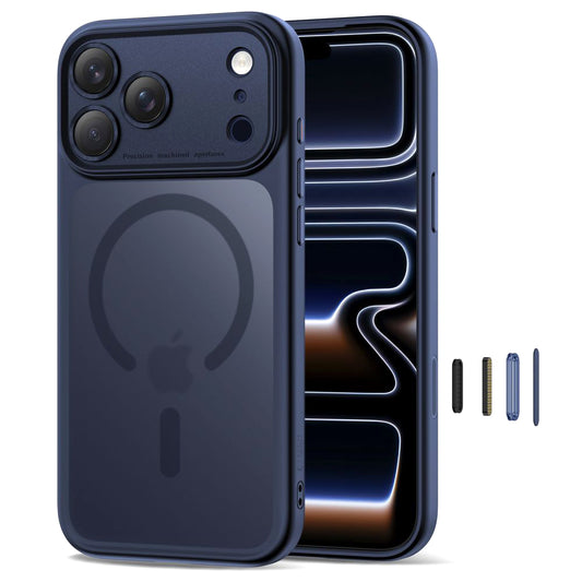Θήκη MagSafe για Apple iPhone 17 Pro Max, Tech-Protect, MagPeak, Ματ Μπλε