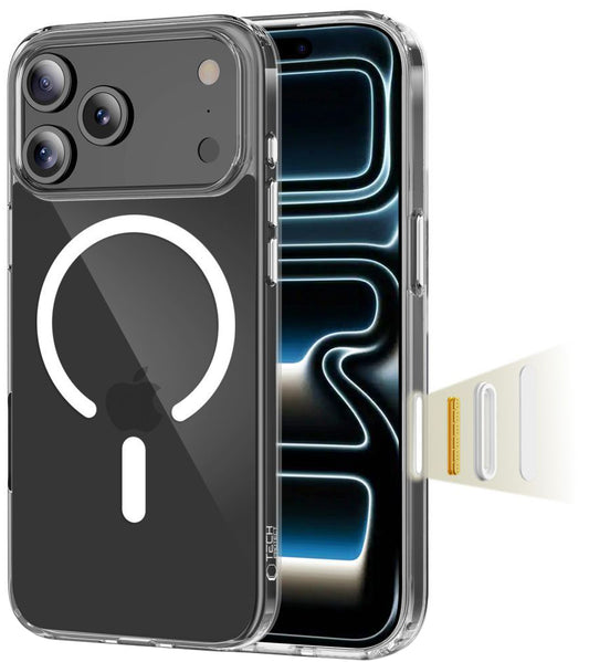 Θήκη MagSafe για Apple iPhone 17 Pro, Tech-Protect, Flexair Hybrid CC, Διάφανη