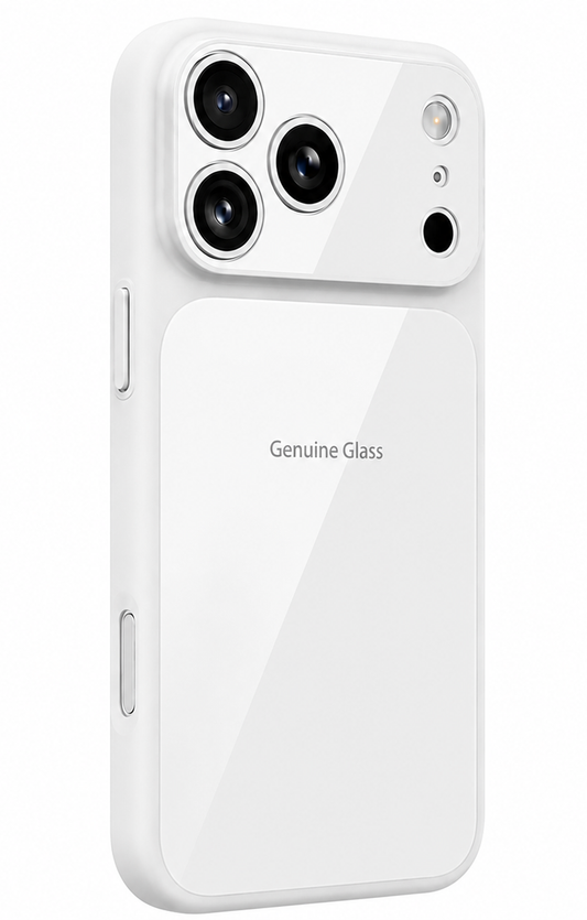 Θήκη MagSafe για Apple iPhone 16 Pro Max, OEM, Γνήσιο Γυαλί, Λευκό