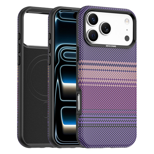 Θήκη MagSafe για Apple iPhone 17 Pro, OEM, Gradient Rainbow, Μωβ