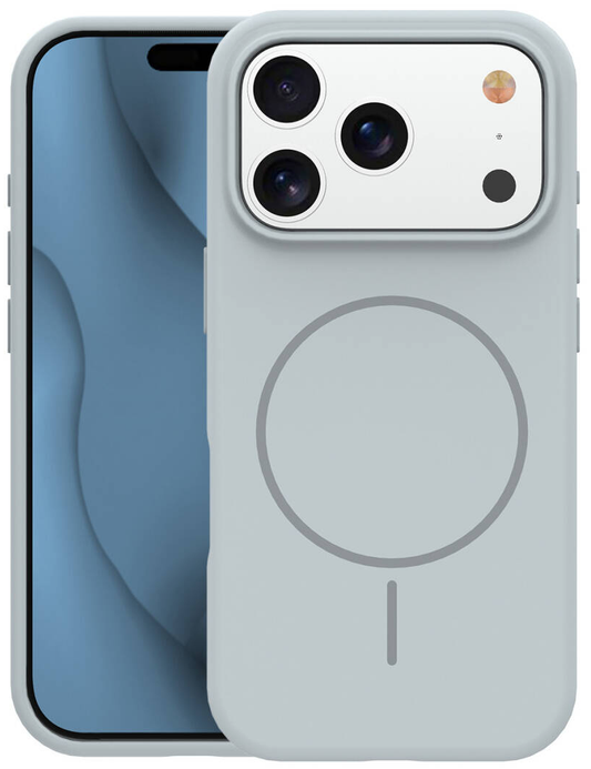 Θήκη MagSafe για Apple iPhone 17 Pro, OEM, Λεπτή Σιλικόνη, Γκρι