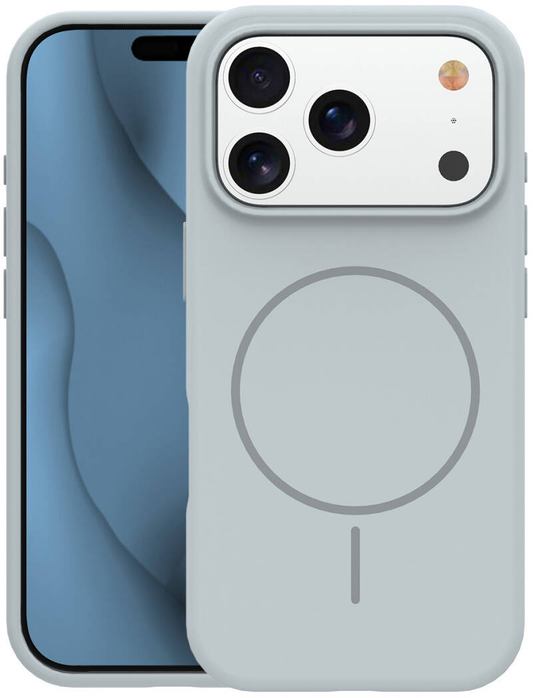 Θήκη MagSafe για Apple iPhone 18 Pro Max / 17 Pro Max, OEM, Λεπτή Σιλικόνη, Γκρι