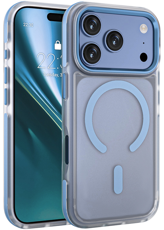 Θήκη MagSafe για Apple iPhone 18 Pro / 17 Pro, Etteri, Icy Mag, Μπλε