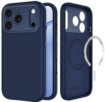 Θήκη MagSafe για Apple iPhone 18 Pro Max / 17 Pro Max, Tech-Protect, Uniq CC, Μπλε σκούρο