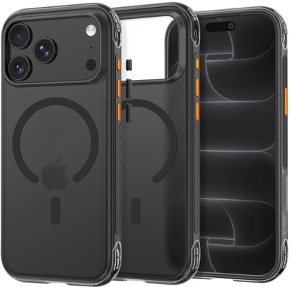 Θήκη MagSafe για Apple iPhone 18 Pro / 17 Pro, Tech-Protect, MagAir CC, Μαύρο Ματ