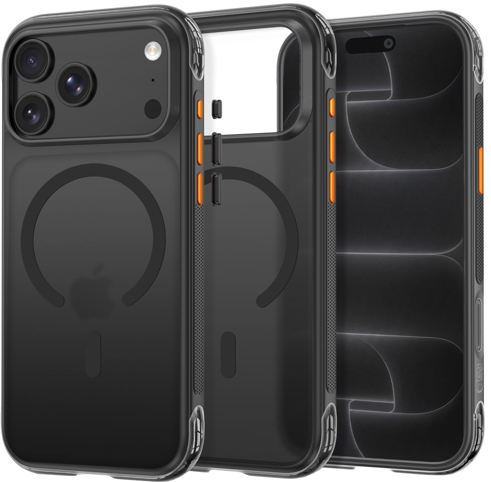 Θήκη MagSafe για Apple iPhone 18 Pro Max / 17 Pro Max, Tech-Protect, MagAir CC, Μαύρη ματ