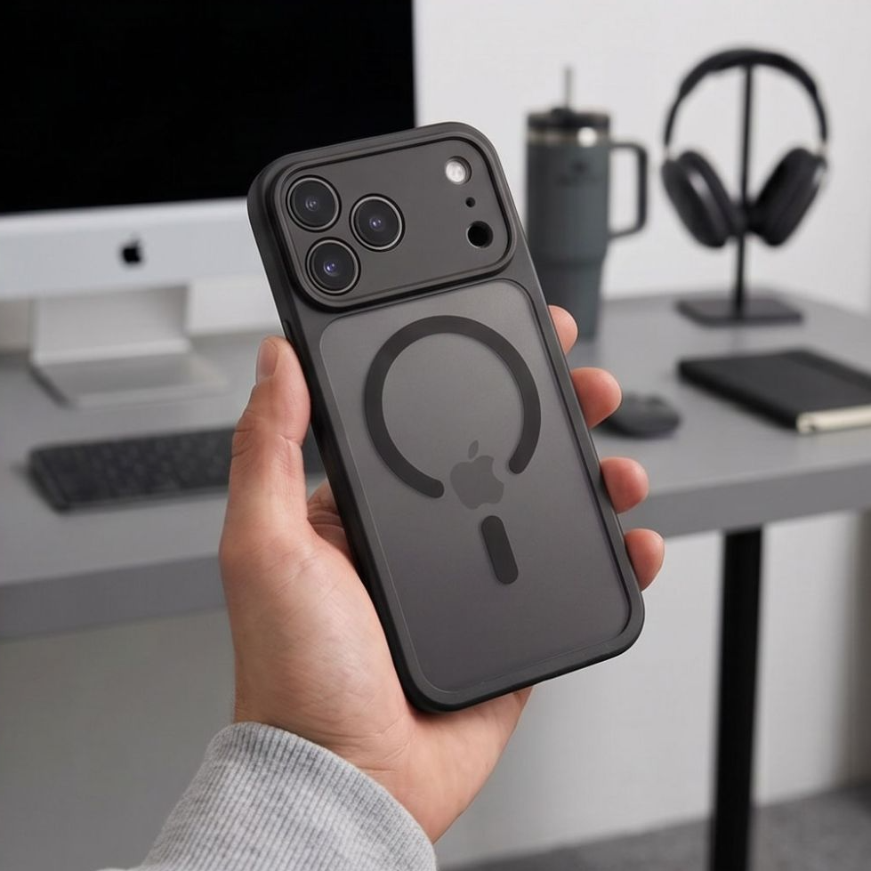 Θήκη MagSafe για Apple iPhone 18 Pro Max / 17 Pro Max, Tech-Protect, BasicMag, Μαύρο Ματ