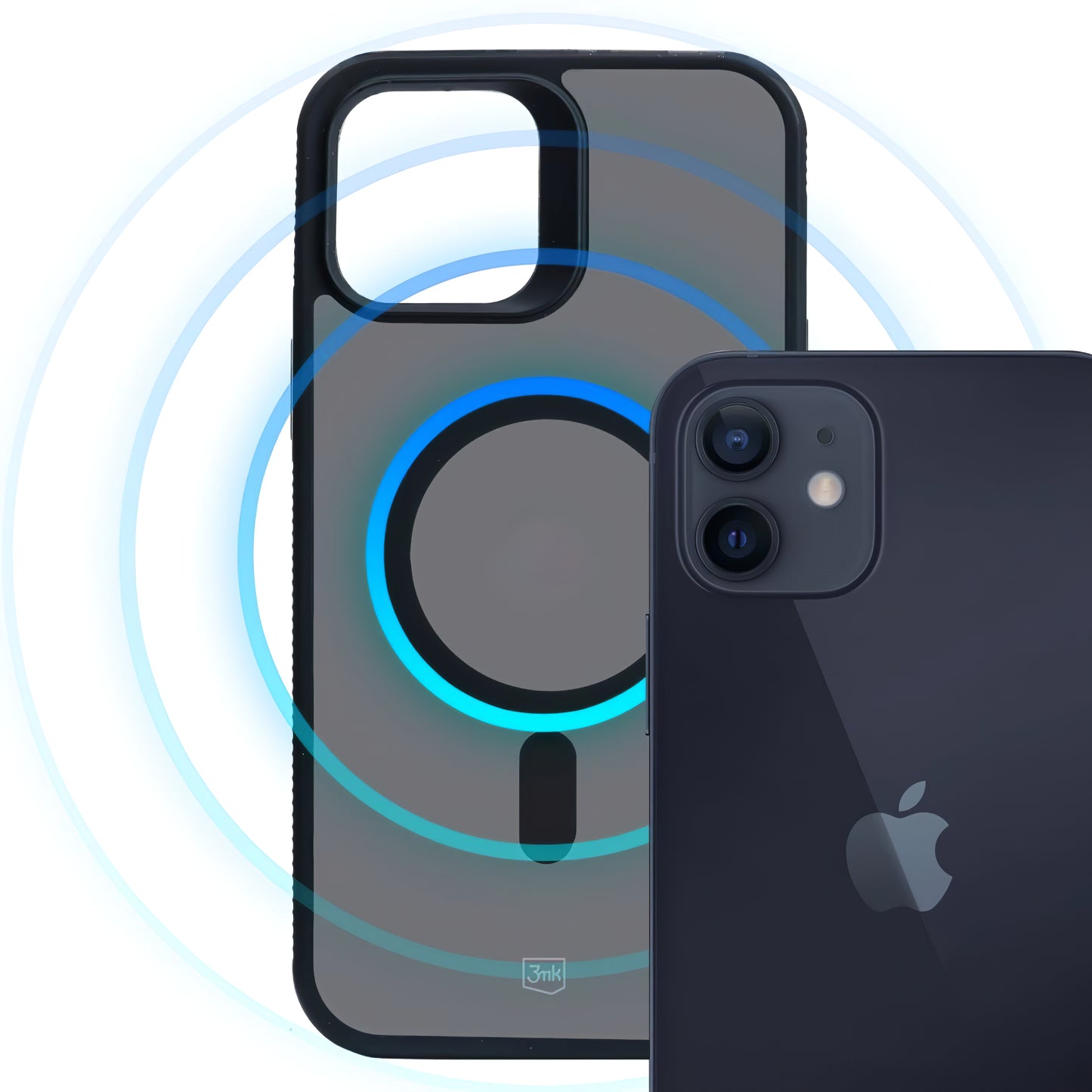 Θήκη MagSafe για Apple iPhone 12 / 12 Pro, 3MK, Smoke MagCase, Μαύρο