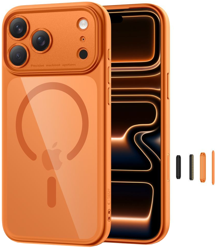 Θήκη MagSafe για Apple iPhone 17 Pro, Tech-Protect, MagPeak, Πορτοκαλί