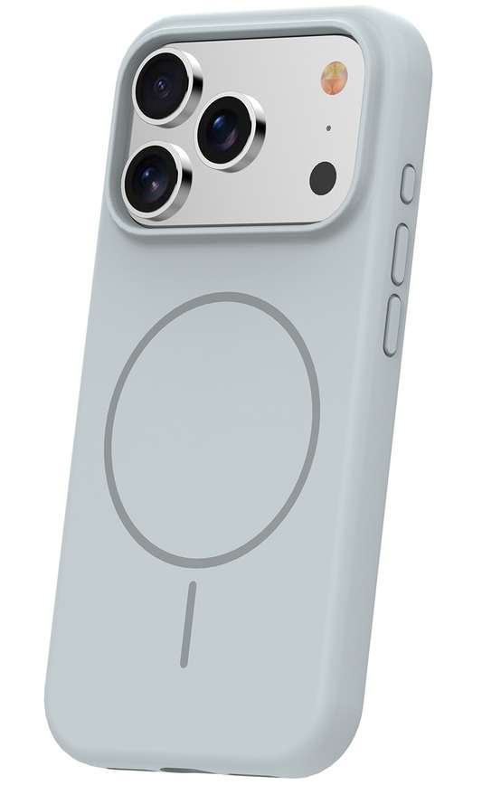 Θήκη MagSafe για Apple iPhone 17 Pro, OEM, Λεπτή Σιλικόνη, Γκρι