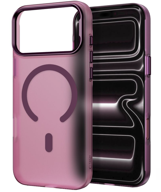 Θήκη MagSafe για Apple iPhone 18 Pro / 17 Pro, Tech-Protect, MagZero, Βυσσινί Ματ