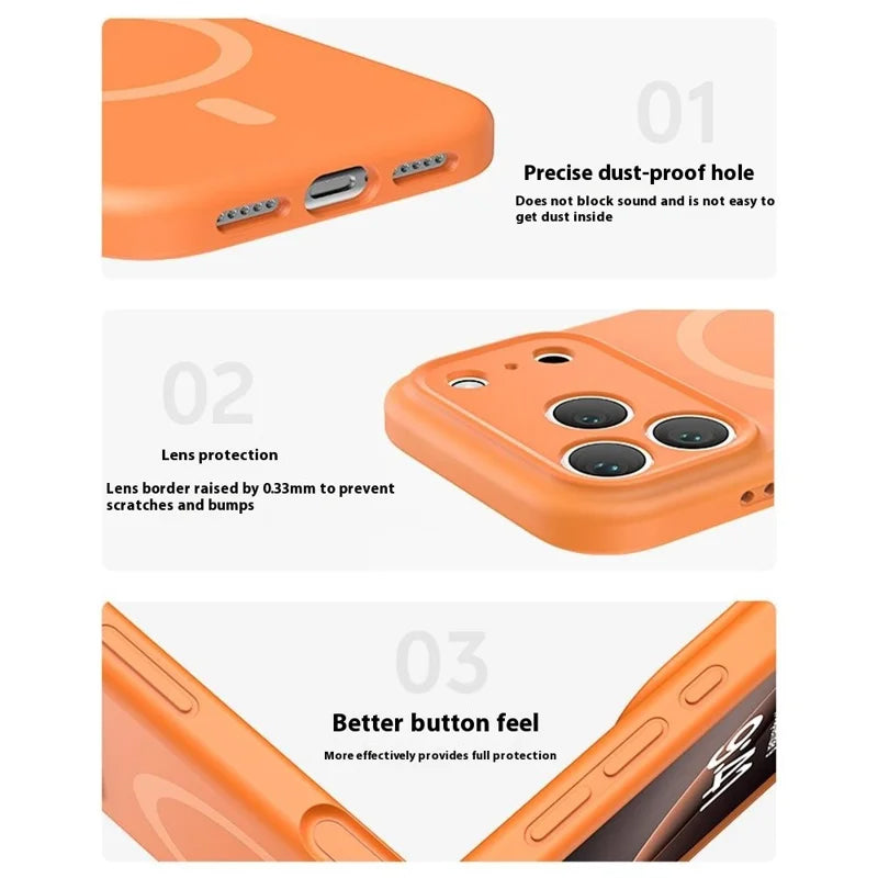 Θήκη MagSafe για Apple iPhone 17 Pro, OEM, Υγρό Σιλικόνη, Τυρκουάζ