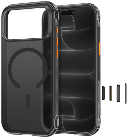 Θήκη MagSafe για Apple iPhone 18 Pro / 17 Pro, Tech-Protect, MagAir CC, Μαύρο Ματ