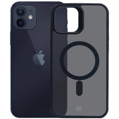 Θήκη MagSafe για Apple iPhone 12 / 12 Pro, 3MK, Smoke MagCase, Μαύρο