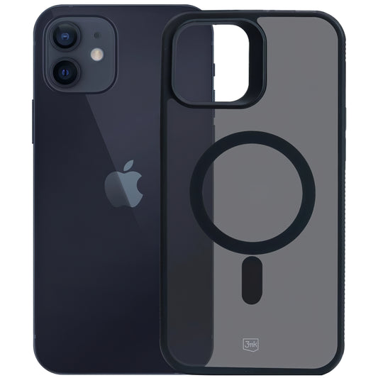 Θήκη MagSafe για Apple iPhone 12 / 12 Pro, 3MK, Smoke MagCase, Μαύρο