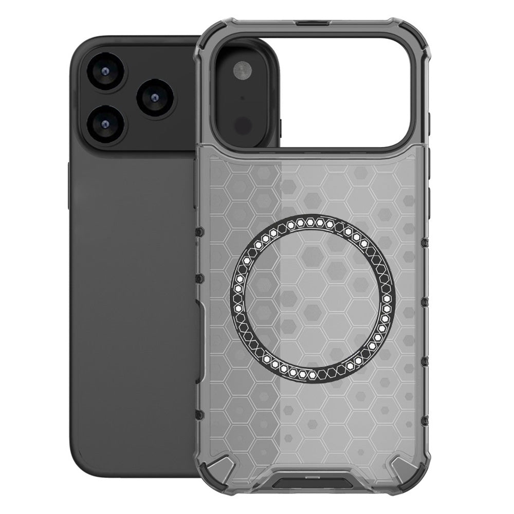 Θήκη MagSafe για Apple iPhone 17 Pro Max, Techsuit, HoneyComb Shield, Μαύρη