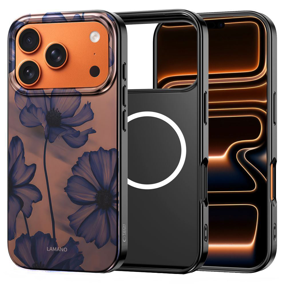 Θήκη MagSafe για Apple iPhone 17 Pro Max, Tech-Protect, Lamano Velvet Night, Μαύρη