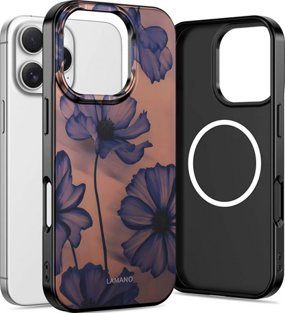 Θήκη MagSafe για Apple iPhone 16 Pro Max, Tech-Protect, Lamano Velvet Night, Μαύρη