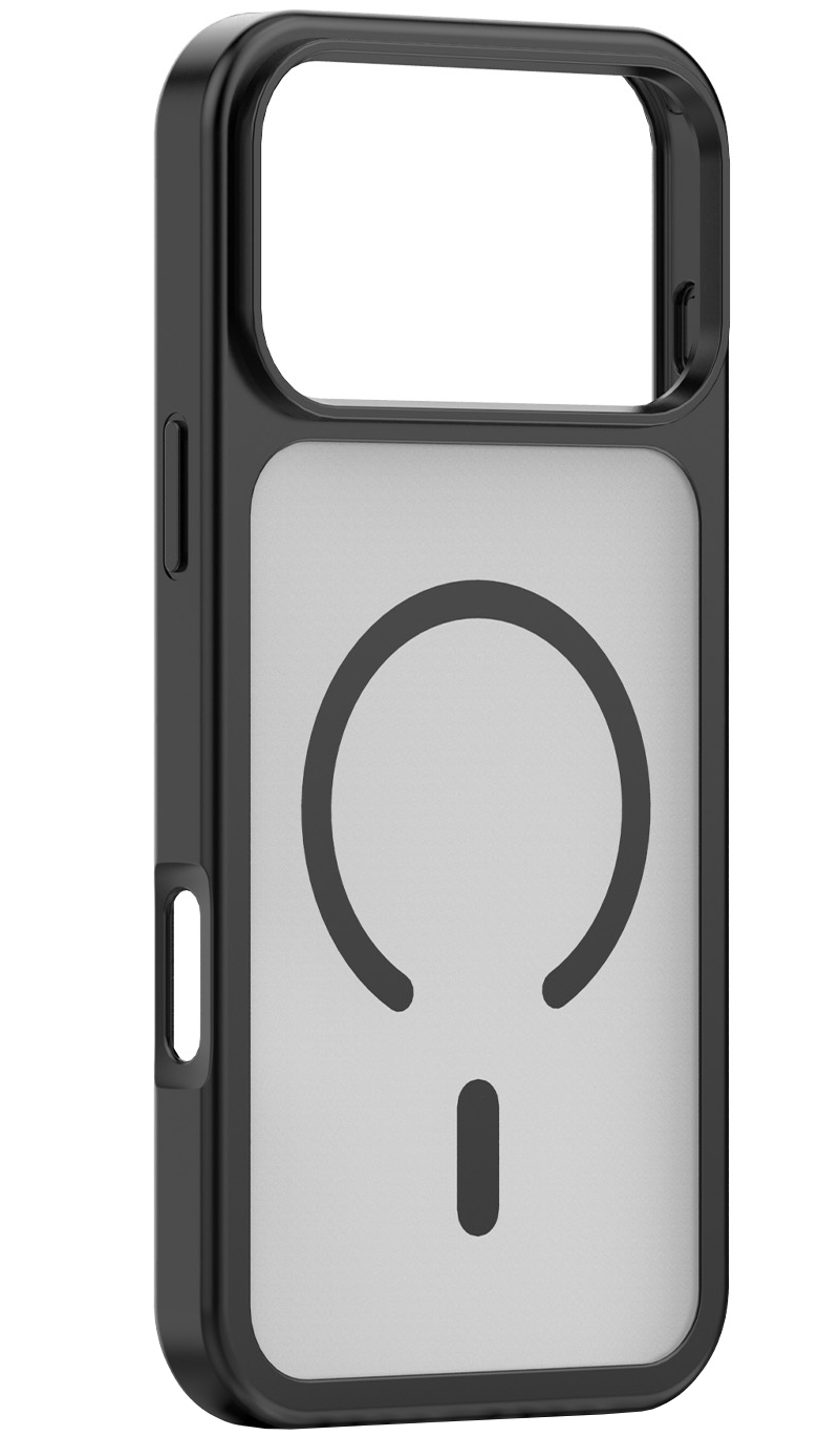 MagSafe Case for Apple iPhone 18 Pro / 17 Pro, OEM, Mag Matt Big Hole, Black