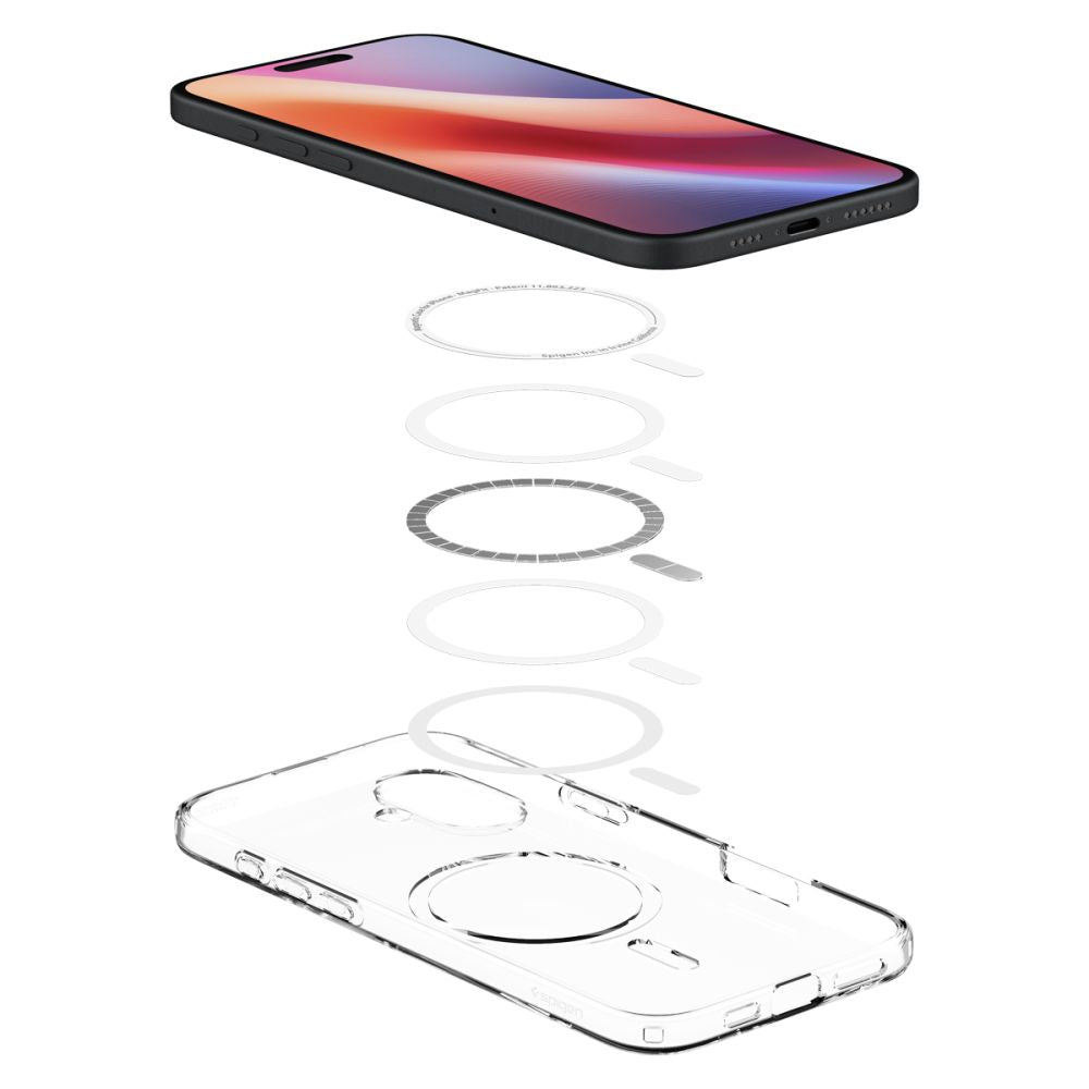 Θήκη MagSafe για Apple iPhone 16 Plus, Spigen, Liquid Crystal, Διαφανής ACS08388