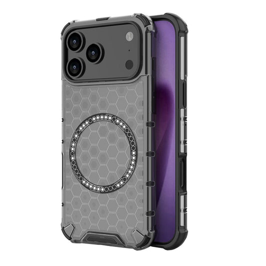 Θήκη MagSafe για Apple iPhone 17 Pro Max, Techsuit, HoneyComb Shield, Μαύρη