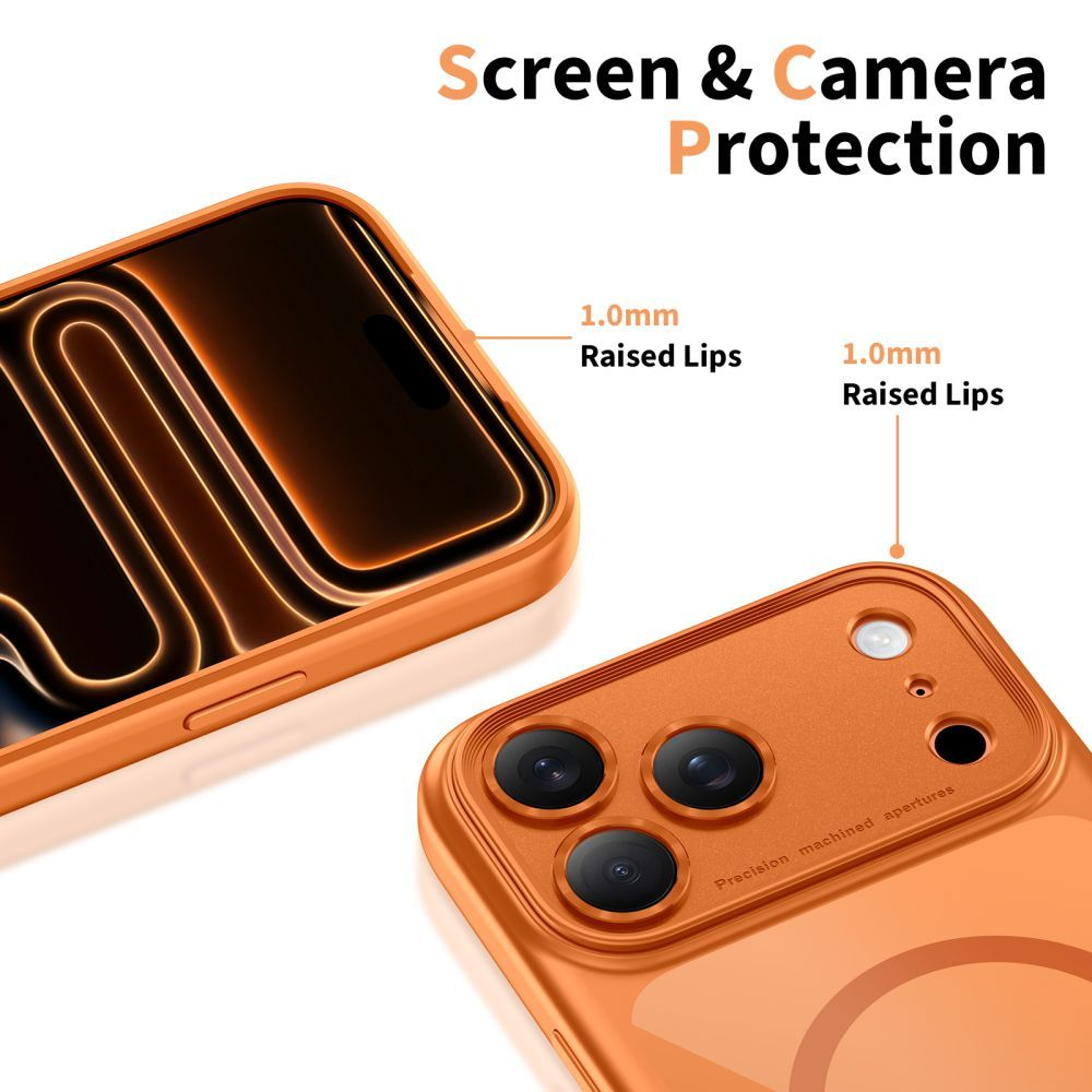 Θήκη MagSafe για Apple iPhone 17 Pro, Tech-Protect, MagPeak, Πορτοκαλί