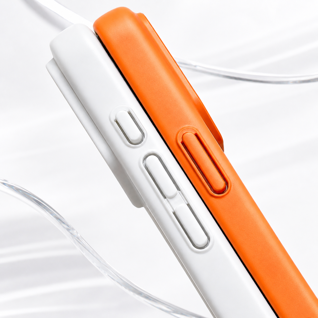 Θήκη MagSafe για Apple iPhone 17 Pro Max, OEM, Γνήσιο Γυαλί, Πορτοκαλί