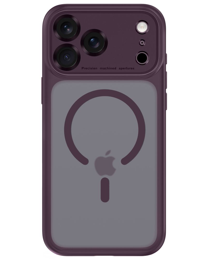 Θήκη MagSafe για Apple iPhone 18 Pro Max / 17 Pro Max, Tech-Protect, MagPeak CC, Βυσσινί Ματ
