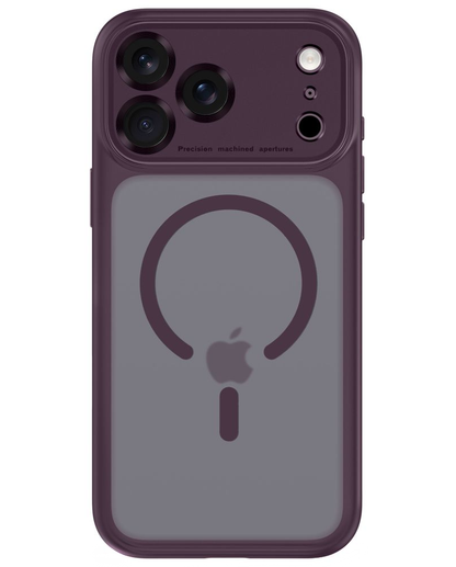 Θήκη MagSafe για Apple iPhone 18 Pro Max / 17 Pro Max, Tech-Protect, MagPeak CC, Βυσσινί Ματ