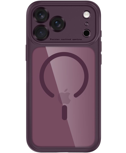 Θήκη MagSafe για Apple iPhone 18 Pro Max / 17 Pro Max, Tech-Protect, MagPeak CC, Διάφανο Βυσσινί