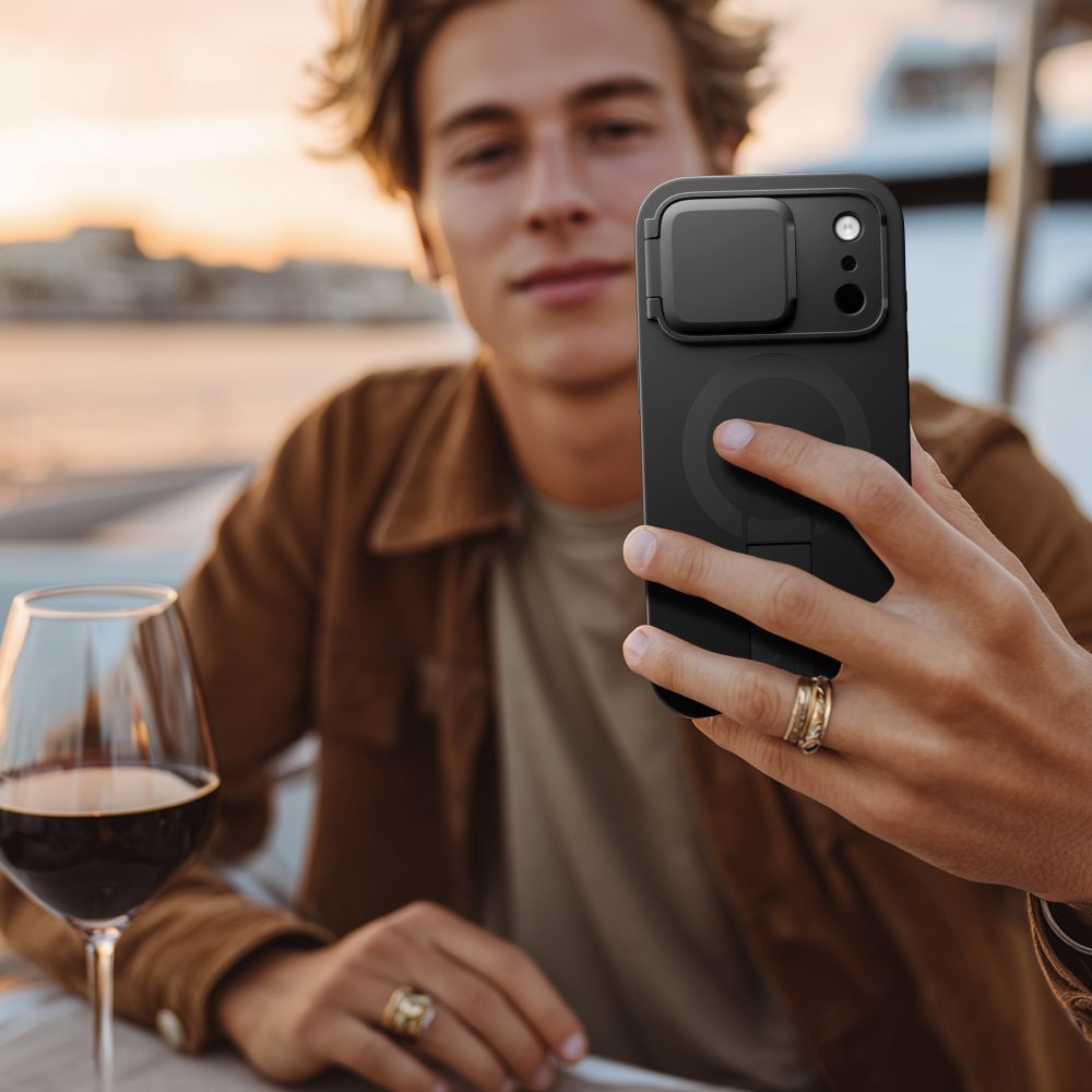 Θήκη MagSafe για Apple iPhone 17 Pro Max, Tech-Protect, Kevlar Aura, Μαύρη