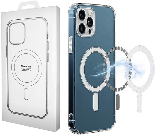 Θήκη MagSafe για Apple iPhone 16, OEM, Διαφανής με Προστασία Κάμερας, Διαφανής