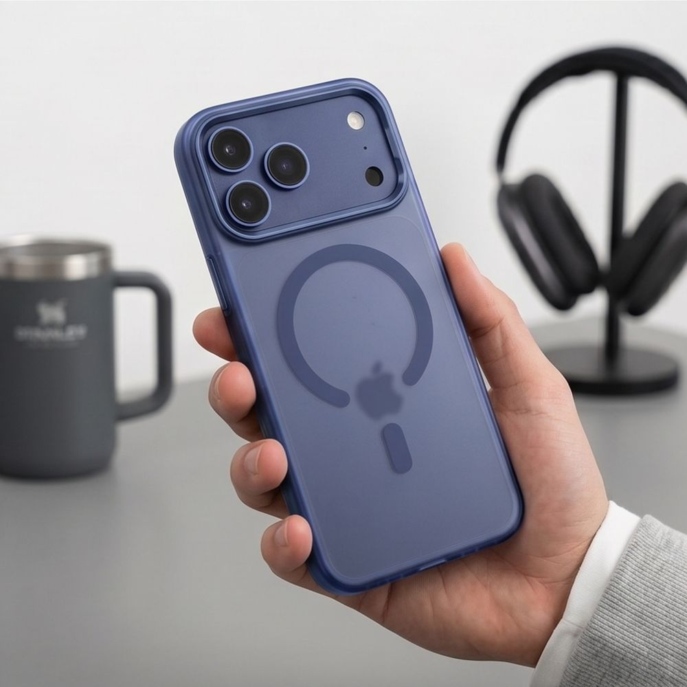 MagSafe Case for Apple iPhone 18 Pro / 17 Pro, Tech-Protect, MagZero, Matte Navy