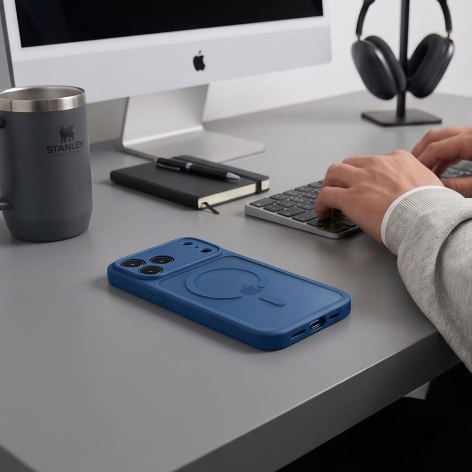 Θήκη MagSafe για Apple iPhone 18 Pro / 17 Pro, Tech-Protect, BasicMag, Ματ Μπλε