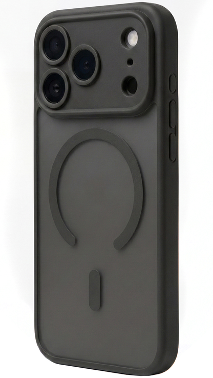 MagSafe Case for Apple iPhone 18 Pro / 17 Pro, OEM, Mag Matt Big Hole, Black