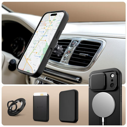 Θήκη MagSafe για Apple iPhone 17 Pro Max, Tech-Protect, Kevlar Aura, Μαύρη