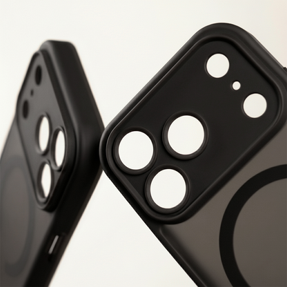 MagSafe Case for Apple iPhone 18 Pro / 17 Pro, OEM, Mag Matt Big Hole, Black
