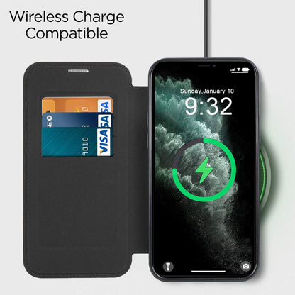 Θήκη MagSafe για Apple iPhone 11 Pro Max, Techsuit, SmartMag Book, Πράσινο