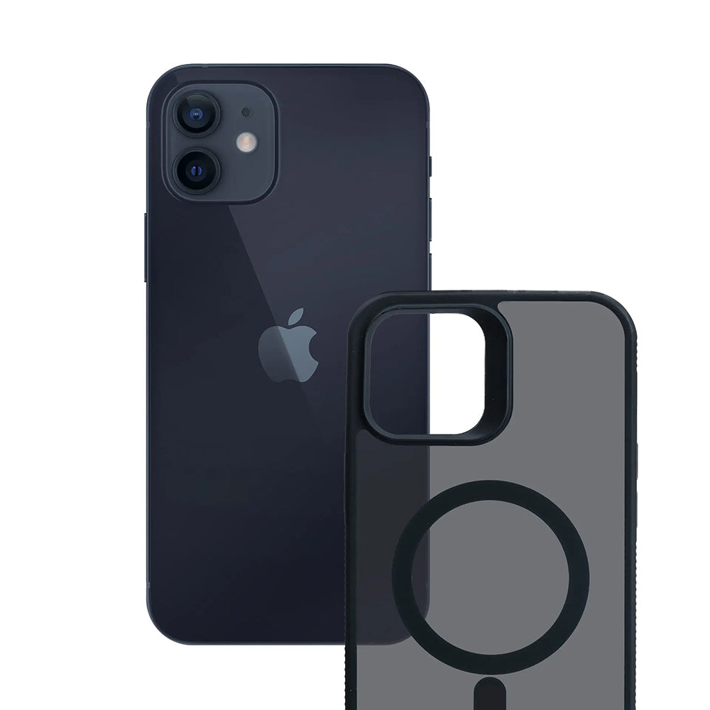 Θήκη MagSafe για Apple iPhone 12 / 12 Pro, 3MK, Smoke MagCase, Μαύρο