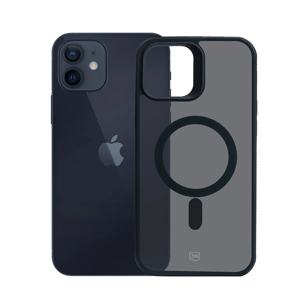 Θήκη MagSafe για Apple iPhone 12 / 12 Pro, 3MK, Smoke MagCase, Μαύρο