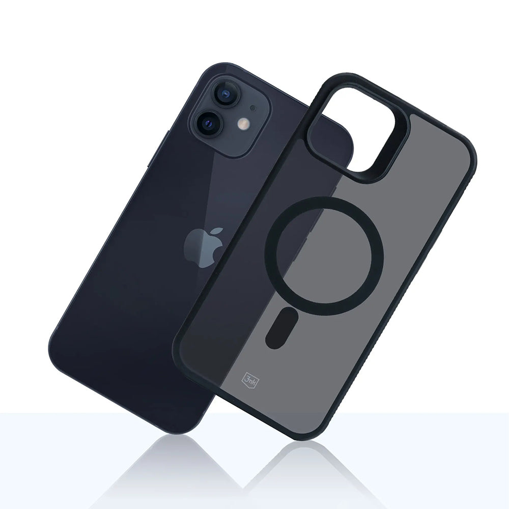 Θήκη MagSafe για Apple iPhone 12 / 12 Pro, 3MK, Smoke MagCase, Μαύρο