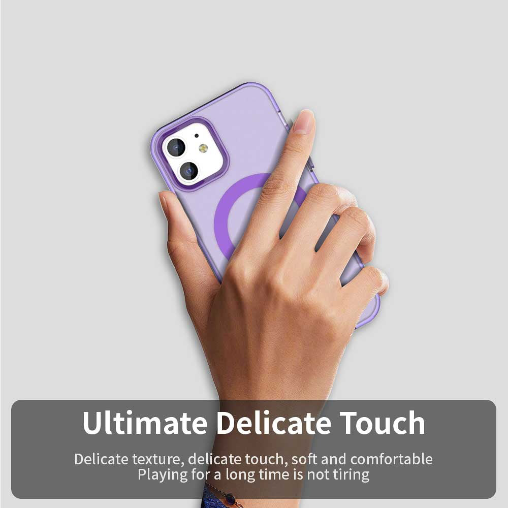 Θήκη MagSafe για Apple iPhone 12 / 12 Pro, Techsuit, CandyCase, Μωβ