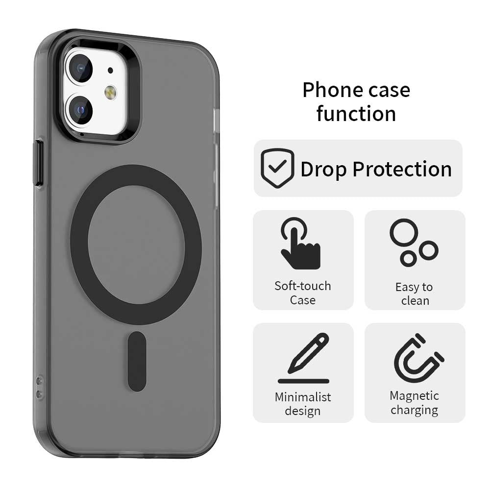 Θήκη MagSafe για Apple iPhone 12 / 12 Pro, Techsuit, CandyCase, Μαύρο