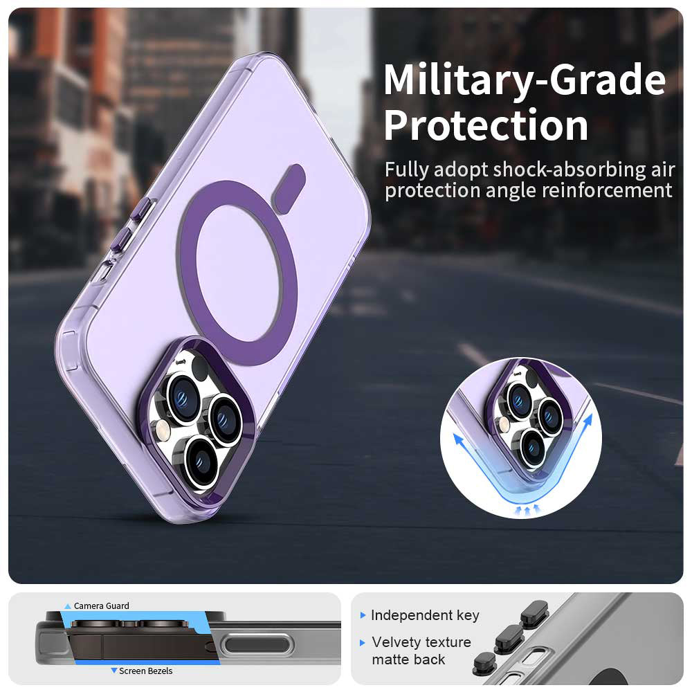 Θήκη MagSafe για Apple iPhone 12 Pro Max, Techsuit, CandyCase, Μωβ