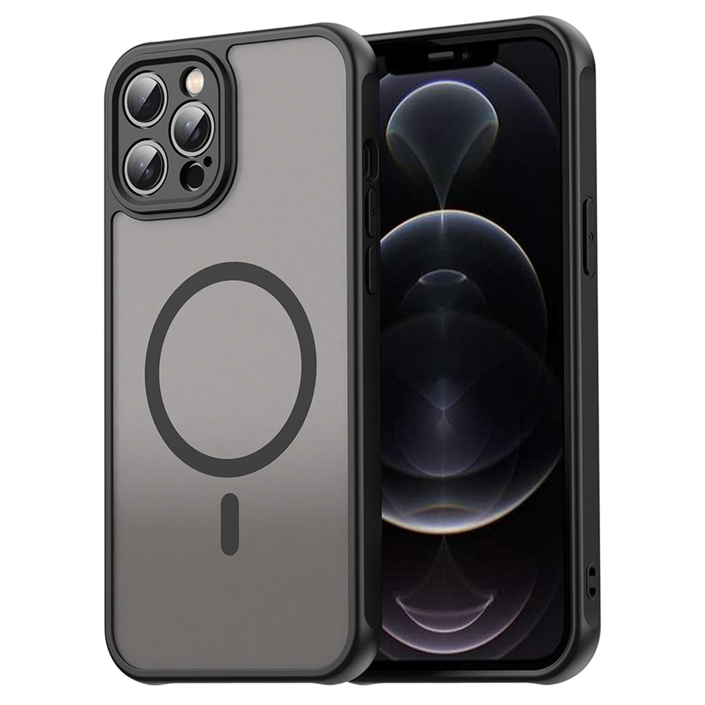 Θήκη MagSafe για Apple iPhone 12 Pro Max, Techsuit, HaloFrost II, Μαύρο