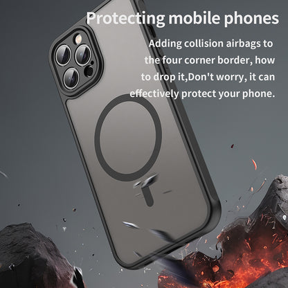 Θήκη MagSafe για Apple iPhone 12 Pro Max, Techsuit, HaloFrost II, Μαύρο