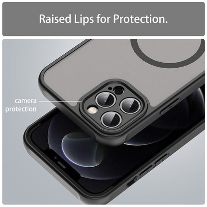 Θήκη MagSafe για Apple iPhone 12 Pro Max, Techsuit, HaloFrost II, Μαύρο