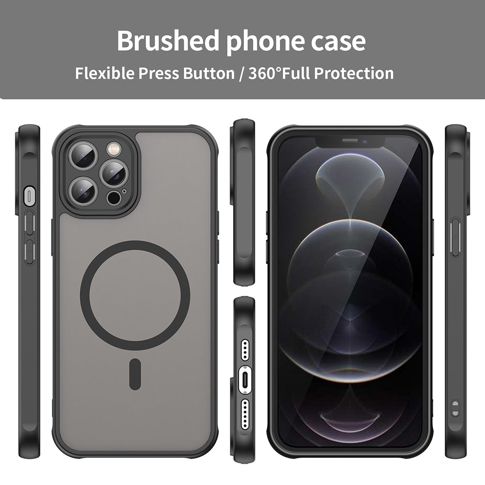 Θήκη MagSafe για Apple iPhone 12 Pro Max, Techsuit, HaloFrost II, Μαύρο