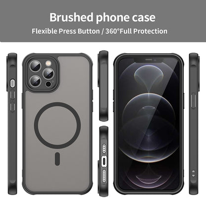 Θήκη MagSafe για Apple iPhone 12 Pro Max, Techsuit, HaloFrost II, Μαύρο